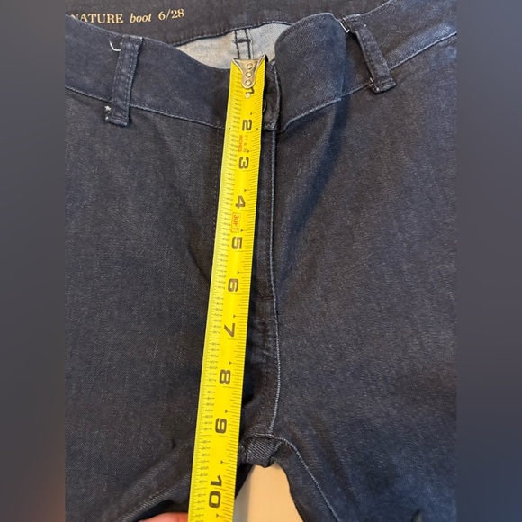 Talbots Signature Boot Cut Jeans Size 6 28‎ EUC Dark Wash 0416 - Picture 5 of 8